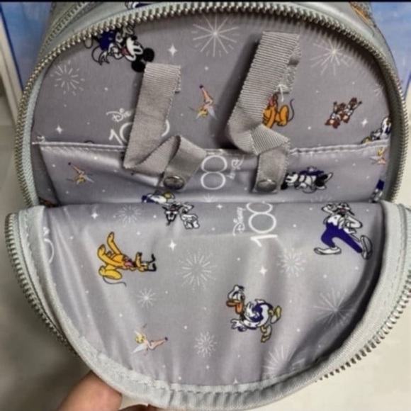 Disney parks 100th anniversary Mickey and friends AOP Loungefly mini backpack - Picture 5 of 7
